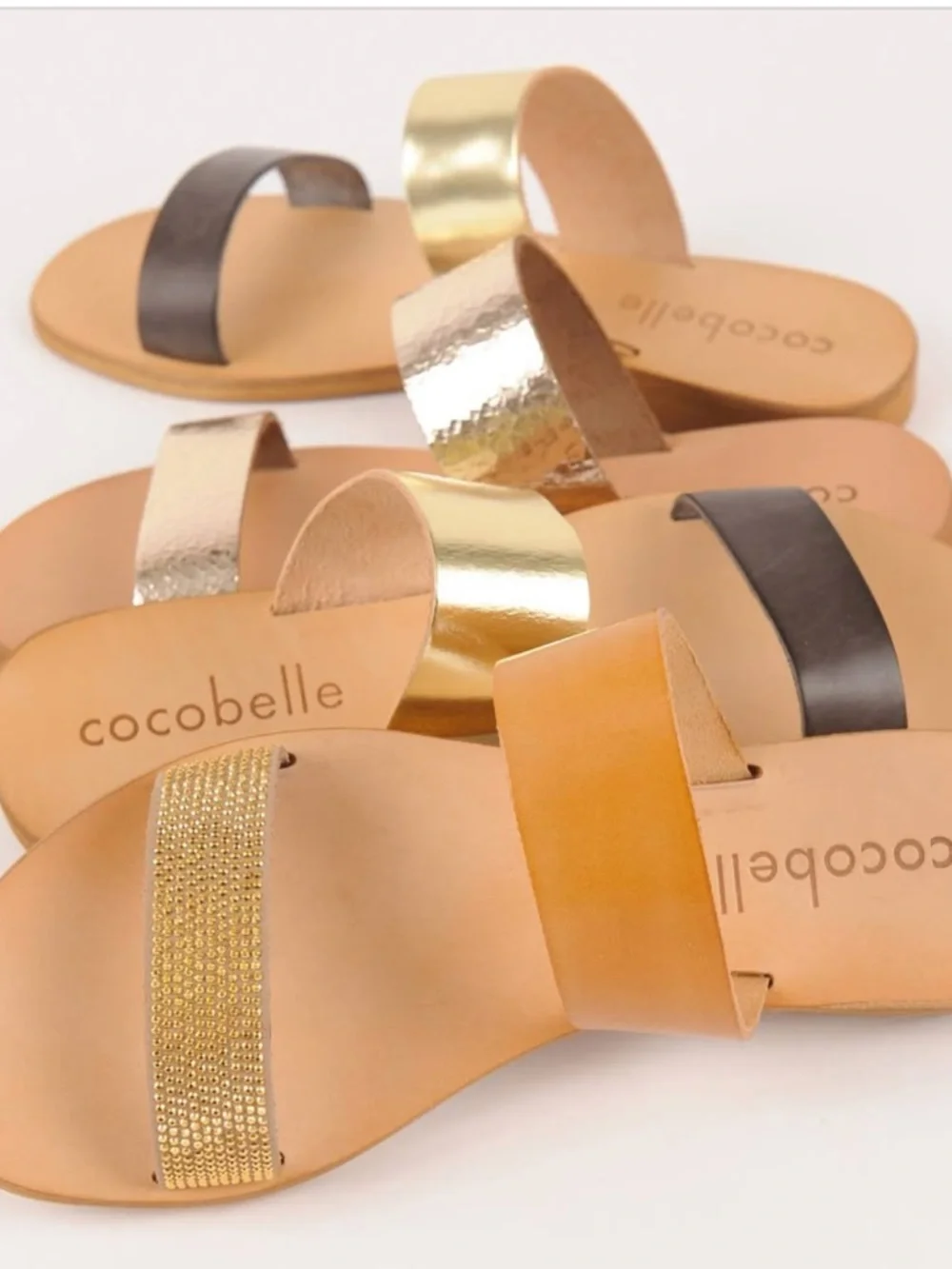 NEW tuckernuck Cocobelle Gold Sandals Size 10